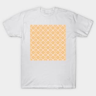 Mustard Boho Tile / Geomerty Pattern T-Shirt